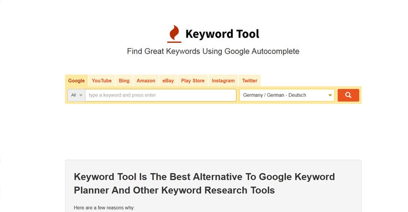 Keywordtool